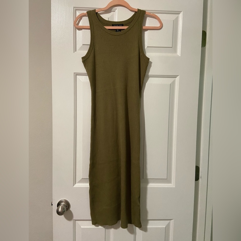Rachel Zoe Hunter Green Viscose Midi Dress
